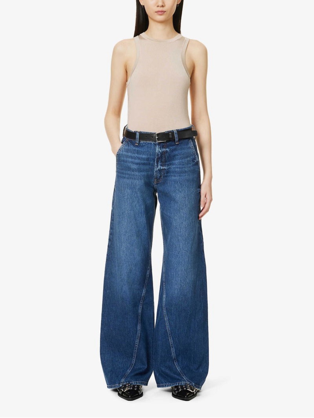 Anine Bing Briley Wide Leg Jeans